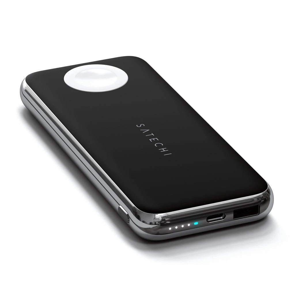 Satechi QUATRO 10000 MAh Carica Wireless Nero, Argento - immagine 2