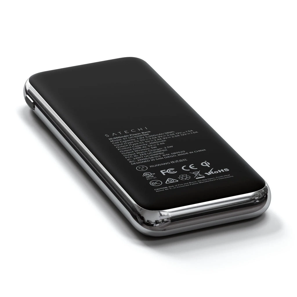 Satechi QUATRO 10000 MAh Carica Wireless Nero, Argento - immagine 4