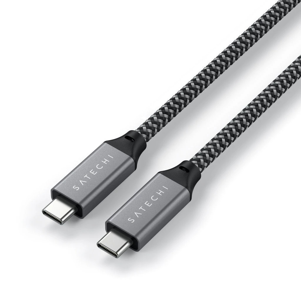 Satechi ST-U4C25M Cavo USB 0,25 M USB4 Gen 3x2 USB C Nero, Grigio - immagine 3
