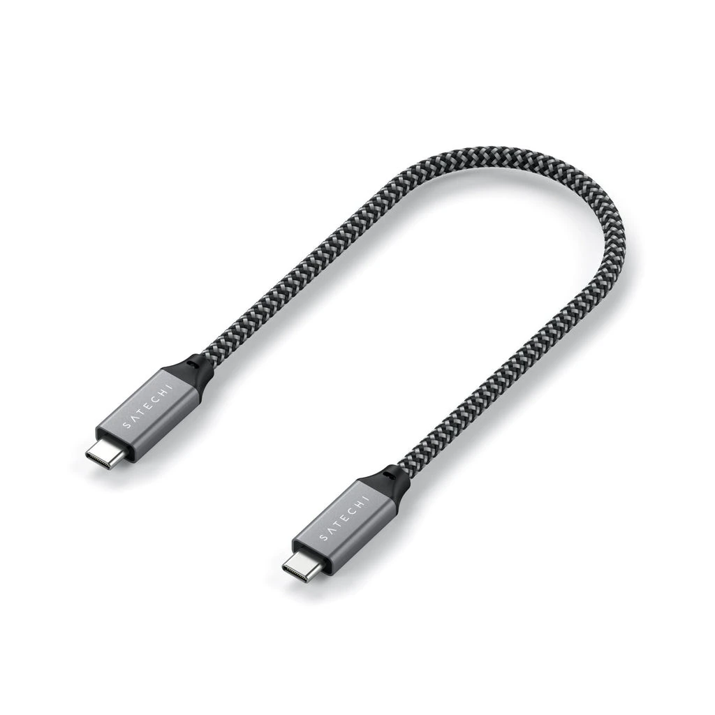 Satechi ST-U4C25M Cavo USB 0,25 M USB4 Gen 3x2 USB C Nero, Grigio - immagine 4