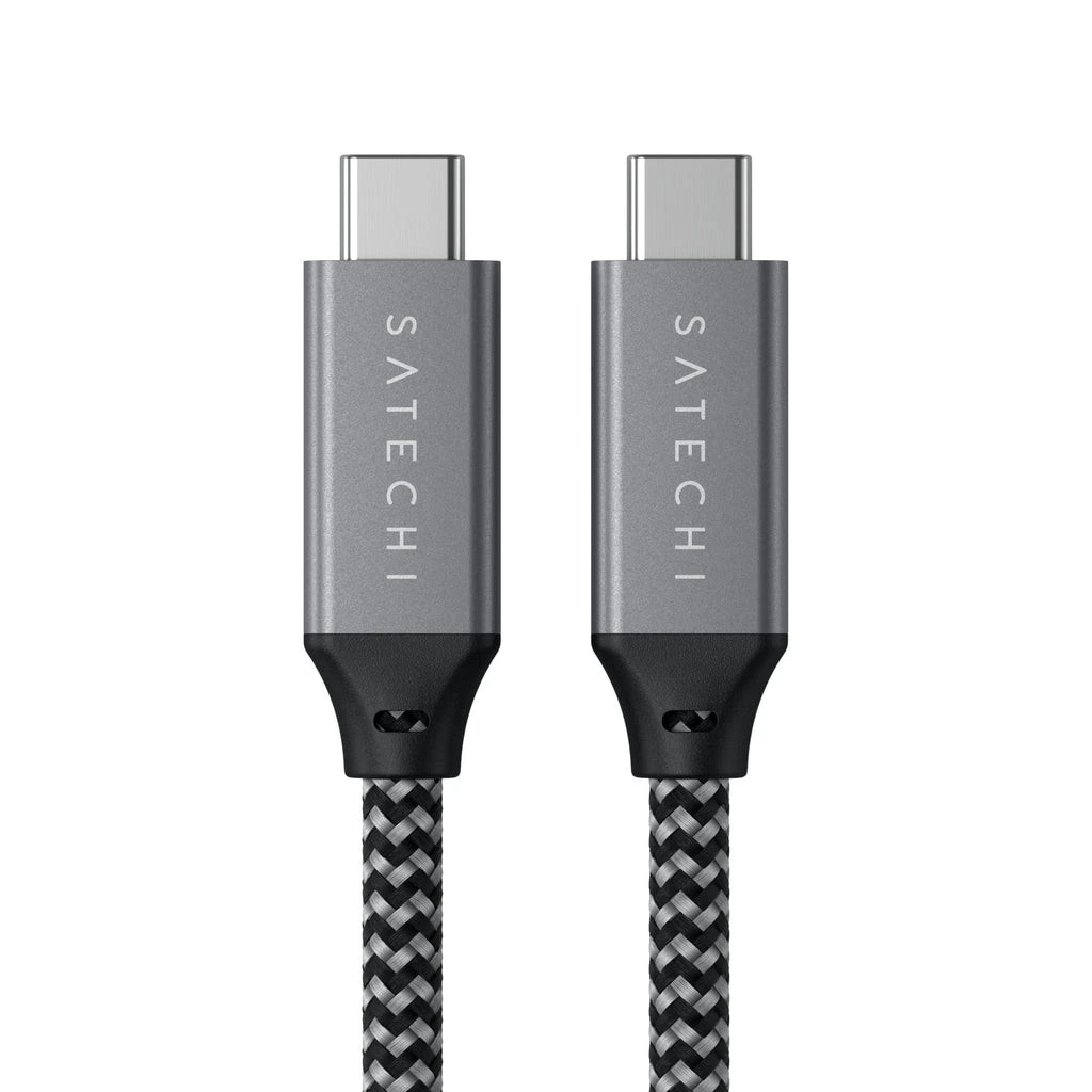 Satechi ST-U4C25M Cavo USB 0,25 M USB4 Gen 3x2 USB C Nero, Grigio - immagine 5
