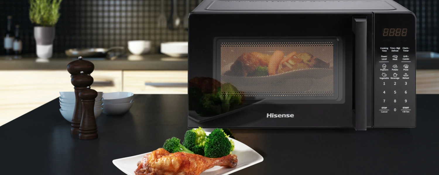 Hisense H23MOBS5HG Forno A Microonde Superficie Piana Microonde Combinato 23 L 800 W Nero - immagine 3