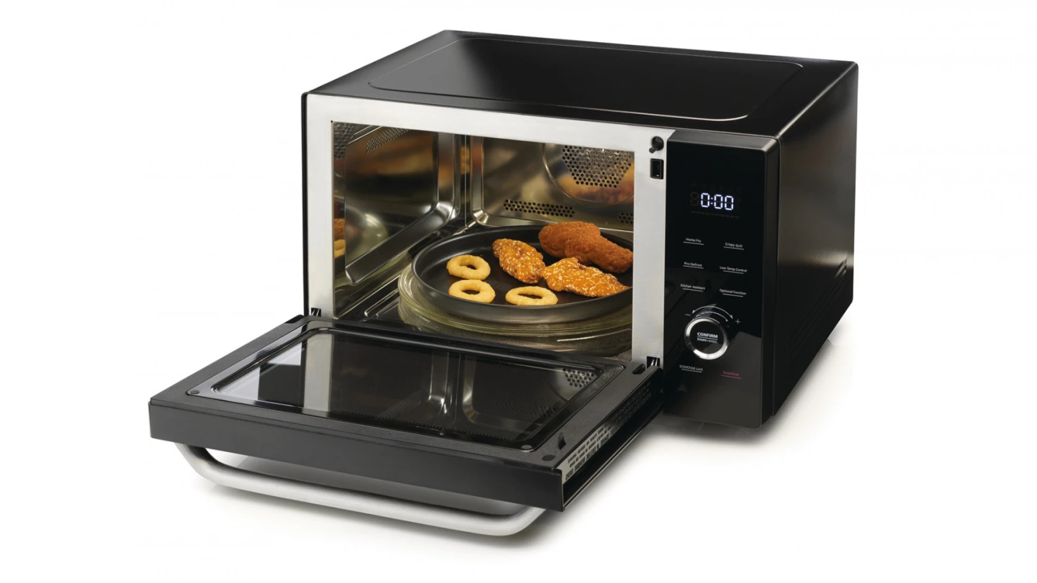 Hisense H30MOBS10HC Forno A Microonde Superficie Piana Microonde Combinato 30 L 1000 W Nero - immagine 2