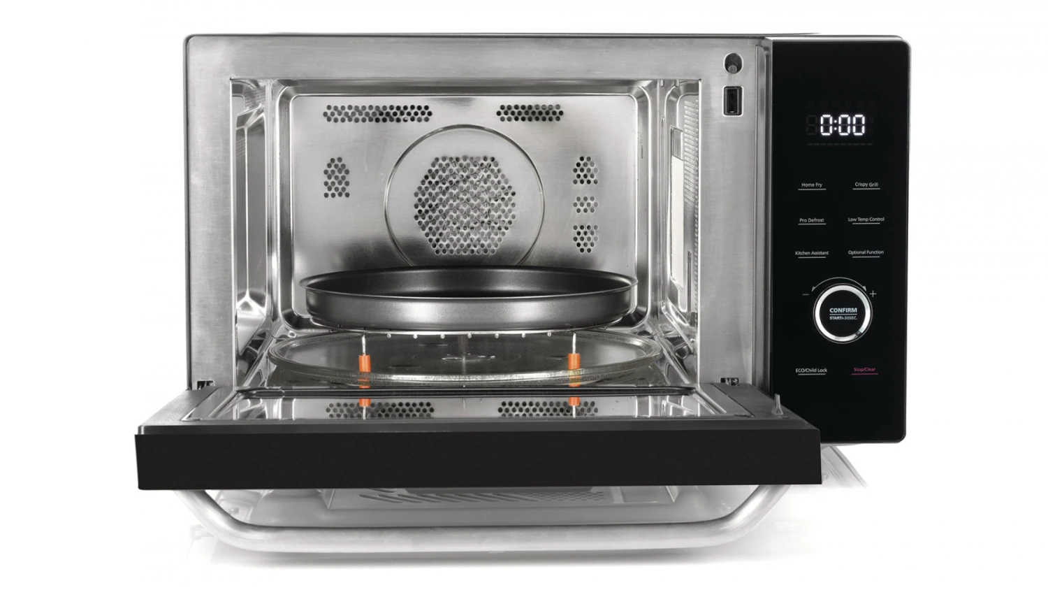 Hisense H30MOBS10HC Forno A Microonde Superficie Piana Microonde Combinato 30 L 1000 W Nero - immagine 7