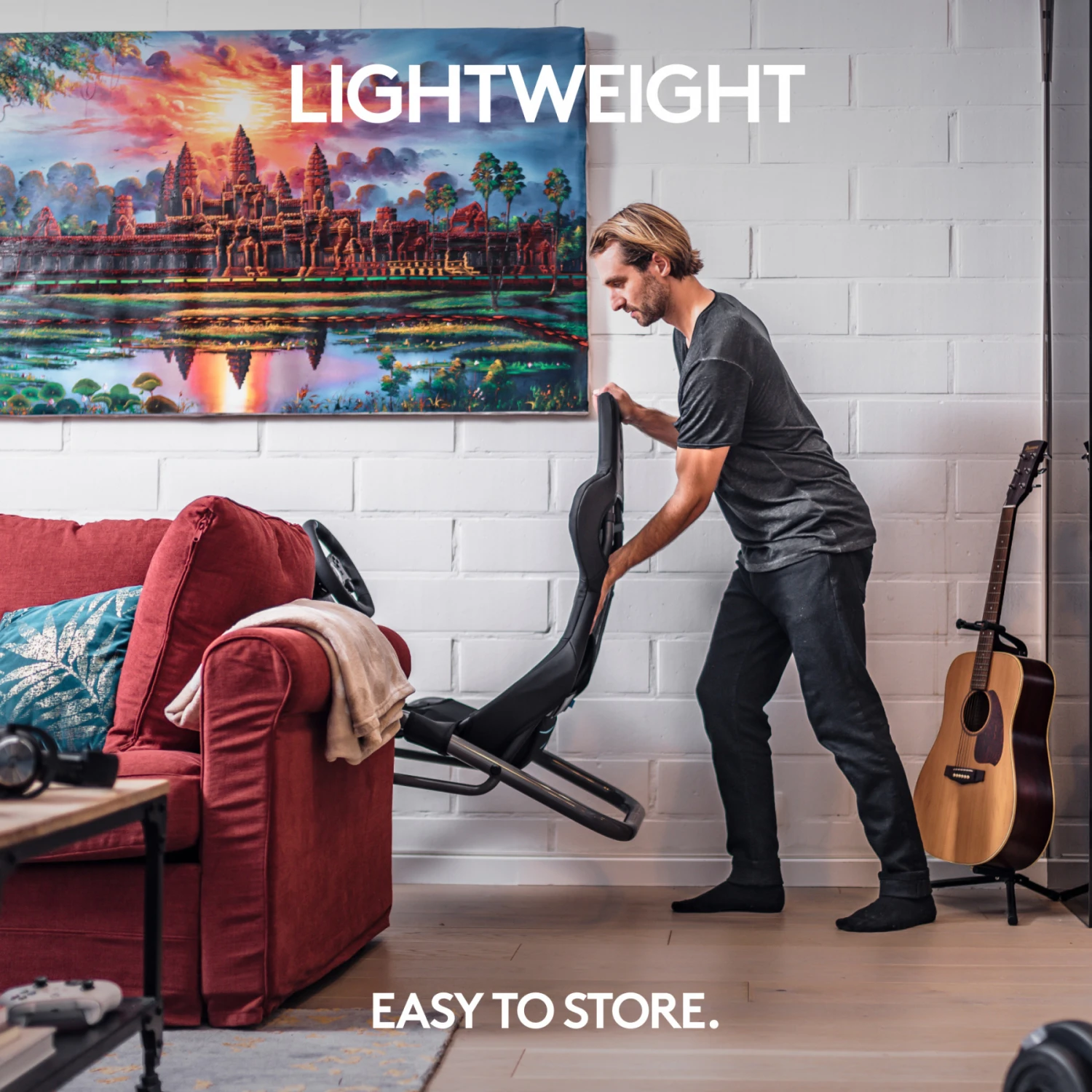 Playseat Trophy Logitech G Edition Sedia Per Gaming Universale Sedia Tappezzata Nero - immagine 4