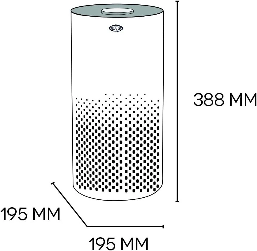 Purificatore Di Aria Argoclima Pury Baby 23 W Grigio Bianco - immagine 3