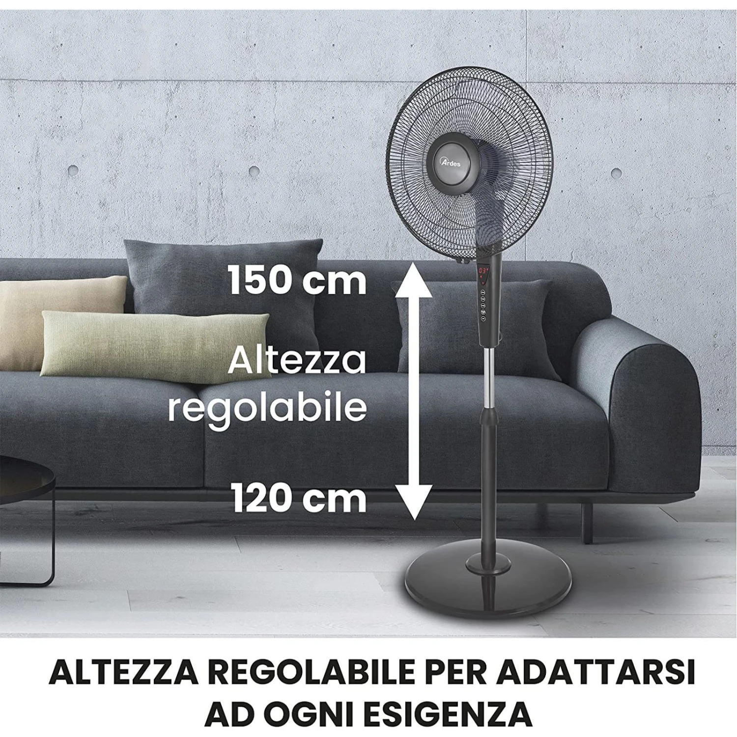 Ardes Style 41PBT Ventilatore A Piantana 60 W Nero - immagine 4