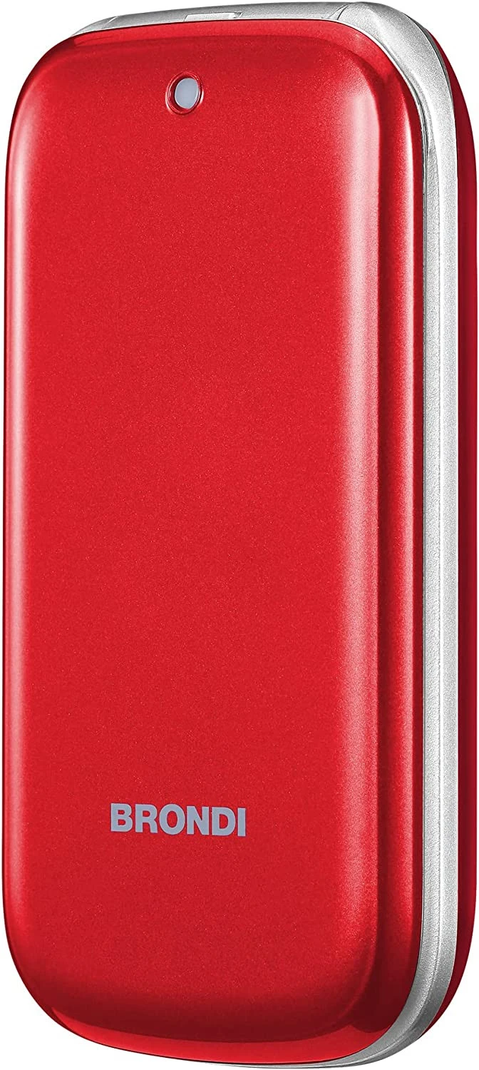 Brondi Stone+ Telefono Cellulare Basico A Conchiglia Dual Sim Rosso - immagine 3