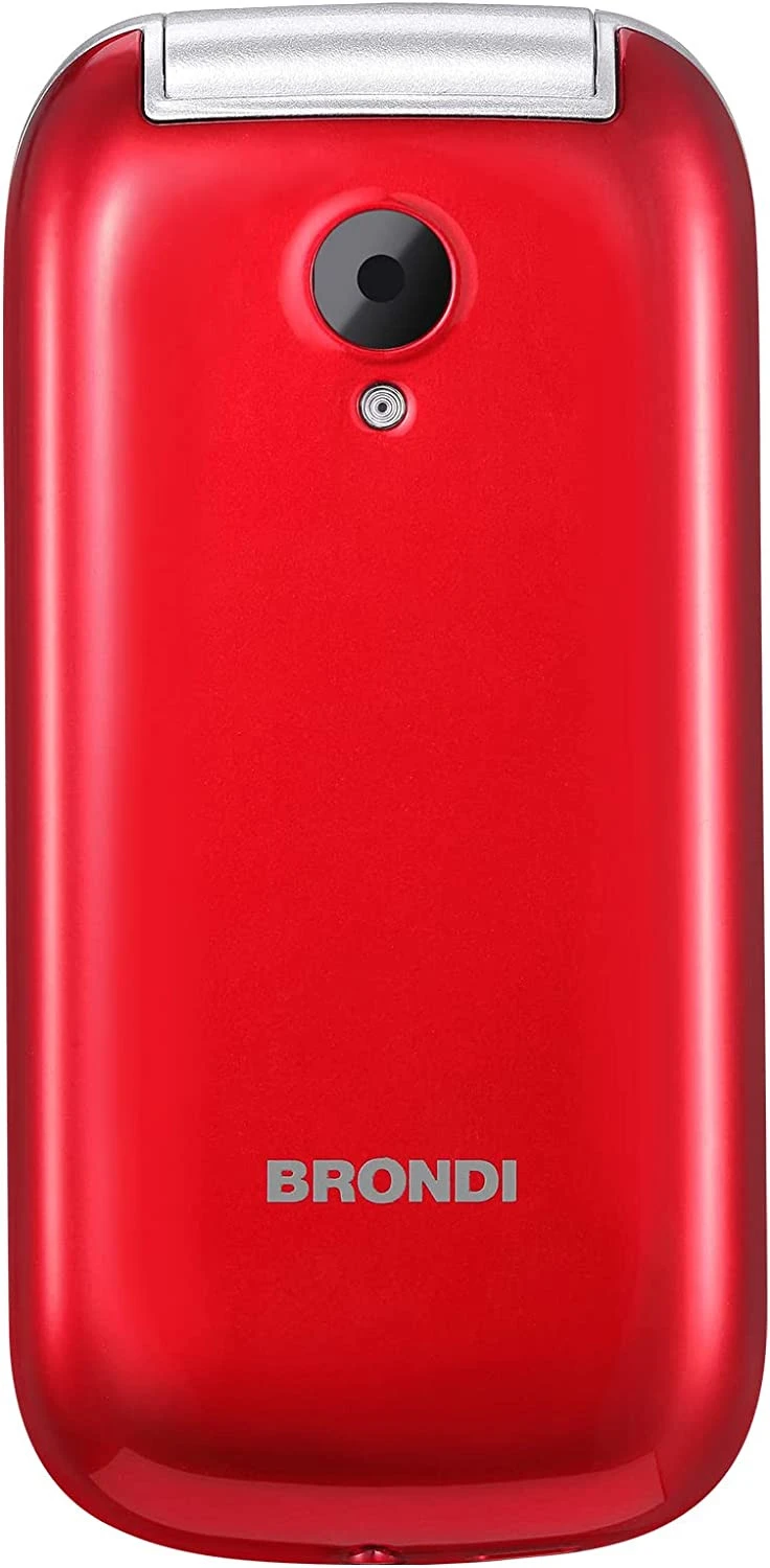 Brondi Stone+ Telefono Cellulare Basico A Conchiglia Dual Sim Rosso - immagine 5