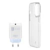 Cellularline Starter Kit Caricabatterie E Custodia Bianco Trasparente Per Iphone 14 Plus A2886